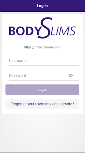 Android application MyBodySlims screenshort
