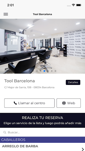 Android application Tool Barcelona screenshort