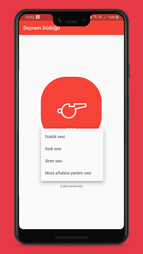 Earthquake Whistle (SOS) Screen 3
