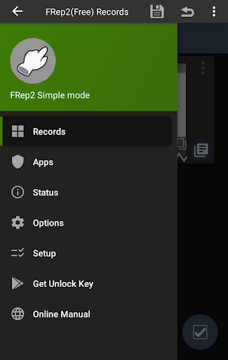 Android application FRep2 screenshort