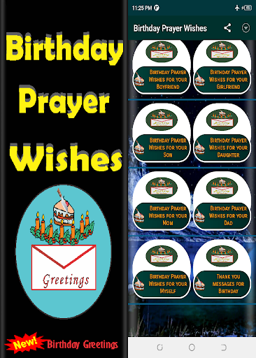 Android application Birthday Prayer Wishes screenshort