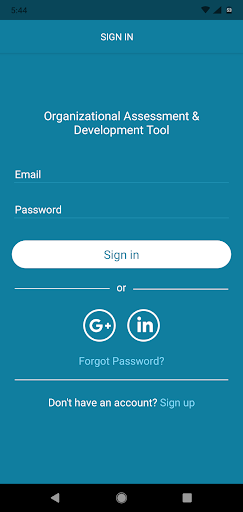 Android application Organizational Development App screenshort