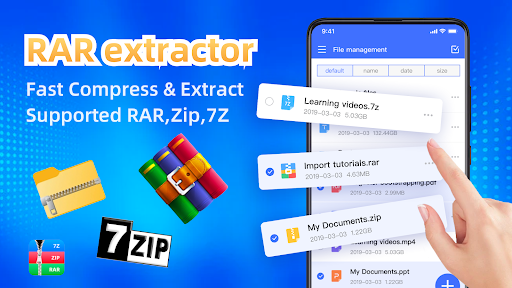 Android application RAR extractor -unzip files app screenshort