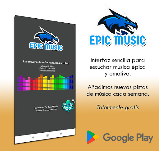 Android application Epic Music screenshort