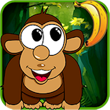 Jungle monkey run icon