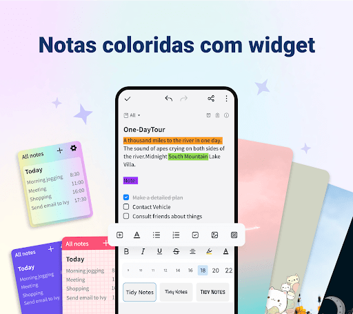 Visualização do aplicativo