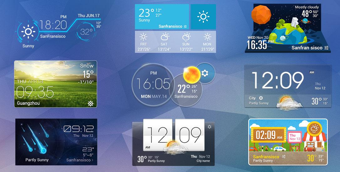 Android application Realistic Weather Iconset HD screenshort