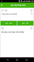 screenshot of Dich tieng Anh sang tieng Viet
