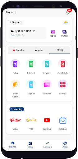 Android application DIGISLAZZ screenshort