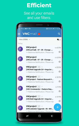 VNCmail: email communication screenshot 3