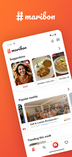 Android application Maribon screenshort