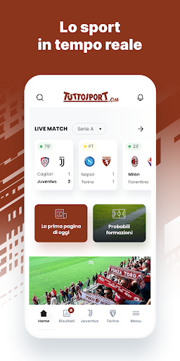 Android application Tuttosport.com screenshort