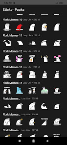 Captura de Pantalla 10 Stickers de Flork Memes para W android