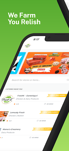 Android application FreshK screenshort