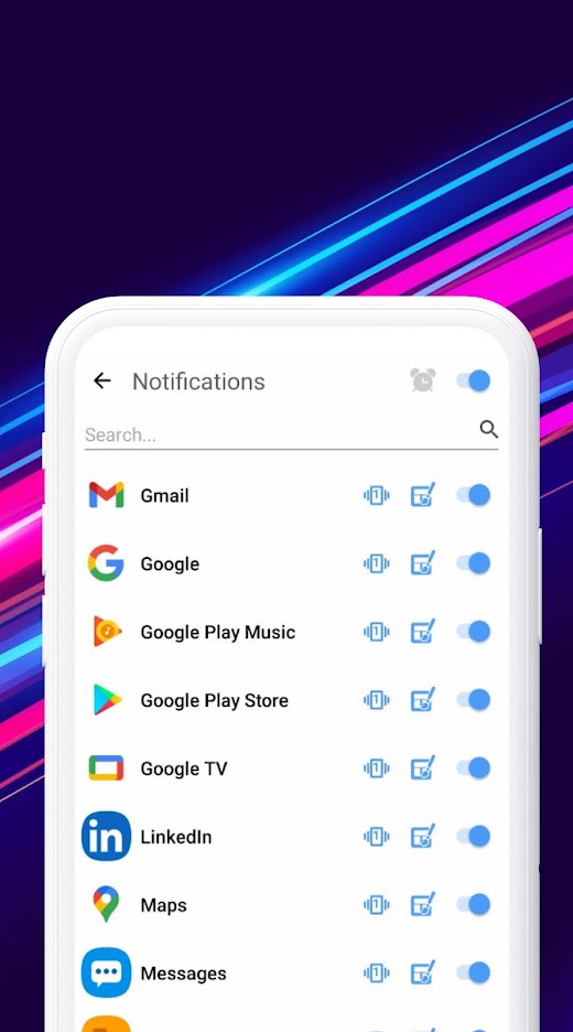 Android application SmartWatch sync app screenshot
