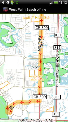 West Palm Beach offline map