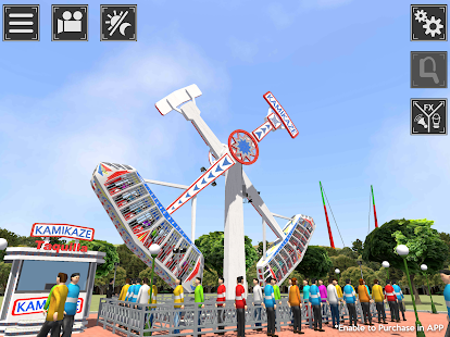 Screenshot des Freizeitpark-Simulators