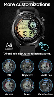 MD297 Digital watch face Screenshot