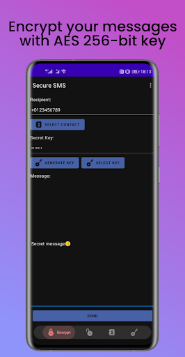 Secure SMS Adless Screen 2