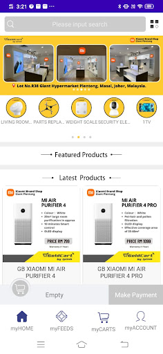 Android application GoldCart - by iplink screenshort
