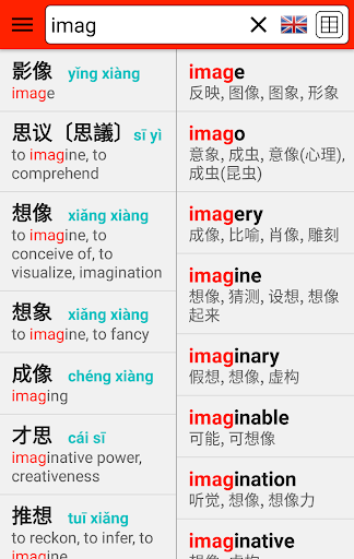 Chinese Learners Dictionary Screen 2