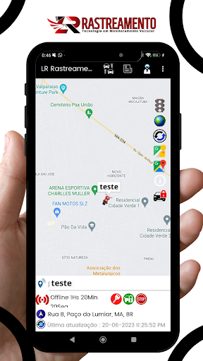 LR rastreamento Screen 2