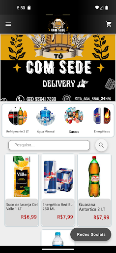 Android application To Com Sede screenshort