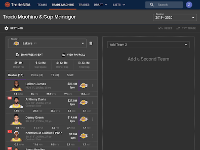 TradeNBA NBA Trade Machine Apps on Google Play
