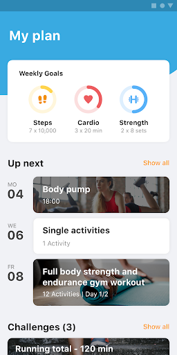 Android application Fysio Donders screenshort