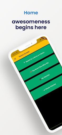Android application WatchHub screenshort