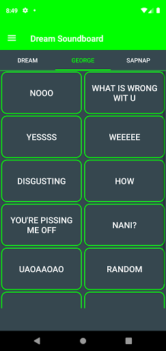 Android application Dream Soundboard screenshort