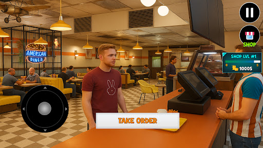 fastfood restaurant burger 3D