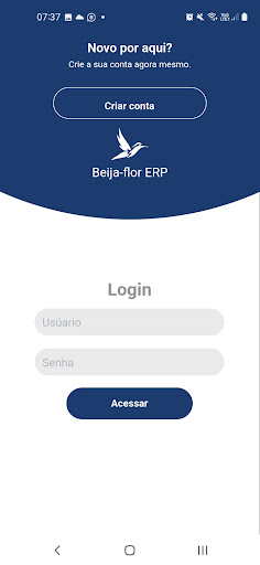 Android application BeijaFlorERP Força de Vendas screenshort