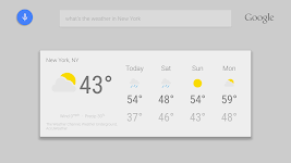 screenshot of Google app for Android TV
