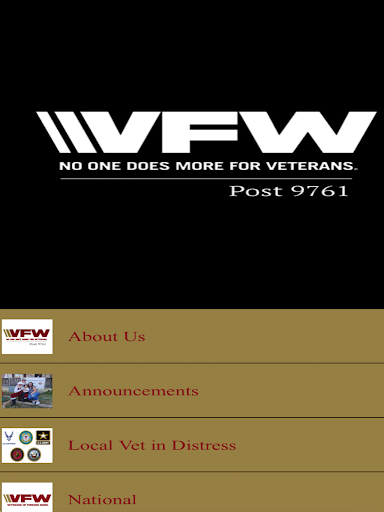 Android application VFW Post 9761 screenshort