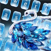 Blue Diamond Swan Keyboard