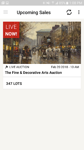 Android application Dallas Auction Gallery screenshort
