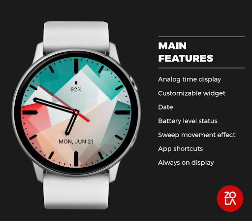 Abstract Analog Watch Face Screen 2