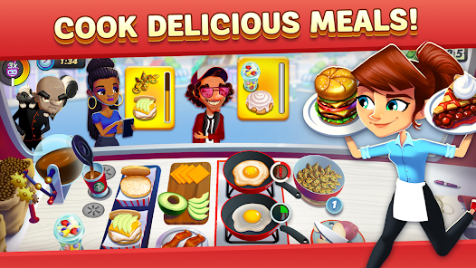 Diner DASH Adventures Mod APK 1.46.2 (Unlimited gems and diamonds) Gallery 10