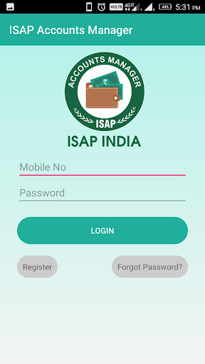 ISAP Accounts Manager Screen 2
