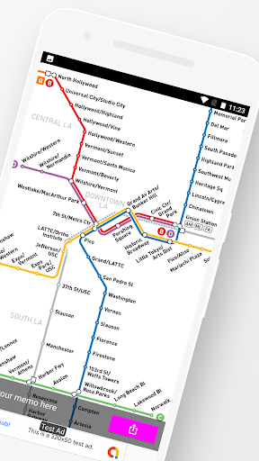 LOS ANGELES METRO BUS MAP Screen 2
