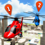 Flying Helicopter Simulator 2019: Heli Racer 3D