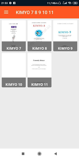 kimyo 5 6 7 8 9 10 11 testlar