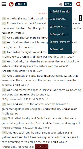 Android application eBiblia screenshort