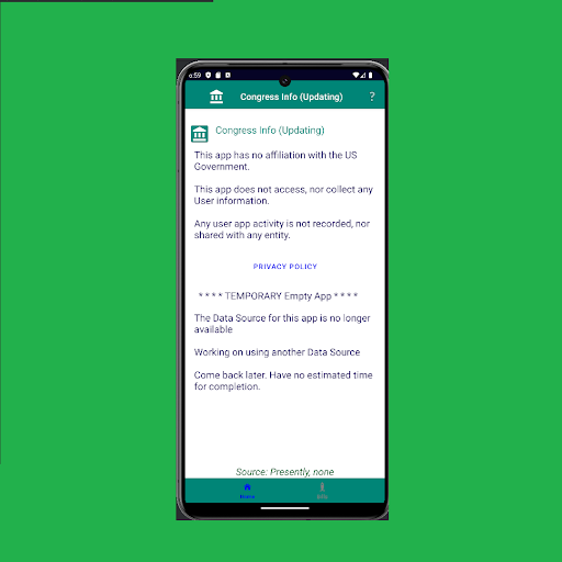 Android application Congress Info (Updating) screenshort
