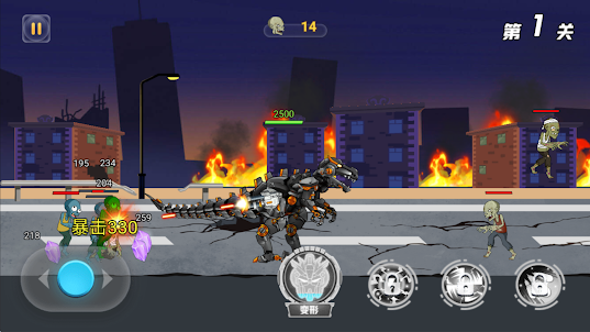 Dino Robot vs Zombies - Mech
