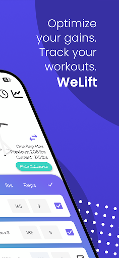 WeLift: AI Fitness Tracker Screen 2