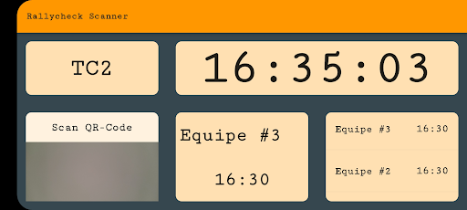 Android application Rallycheck Scanner screenshort