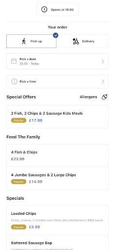 Hares Fish and Chips Screen 2