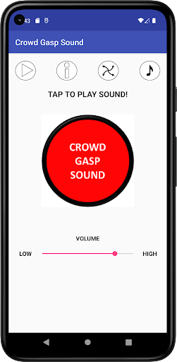 Android application Crowd Gasp Sound screenshort
